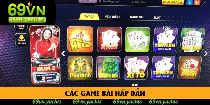 Các game bài hấp dẫn Các game bài hấp dẫn